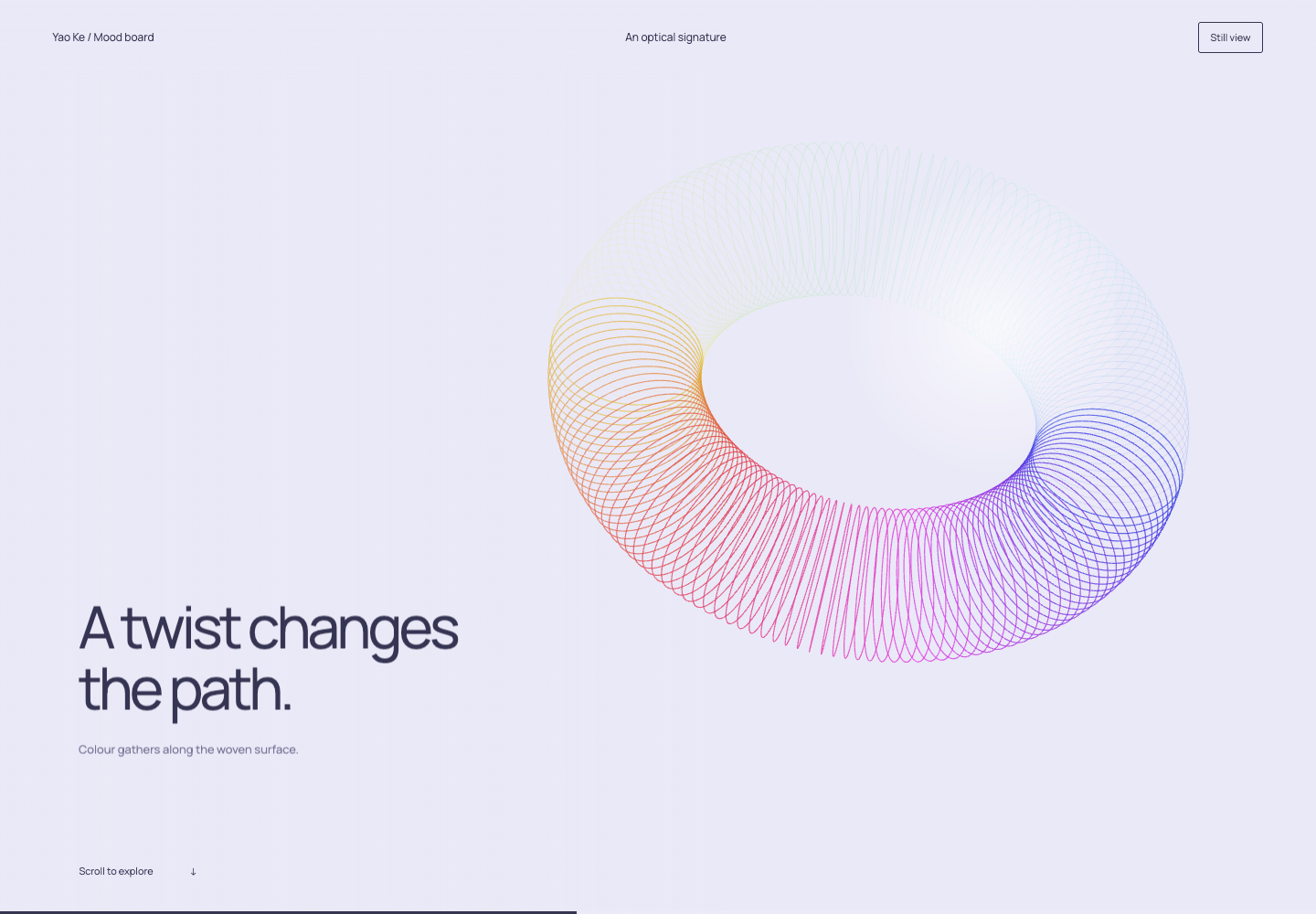 An optical signature visual preview